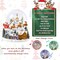 Christmas Snow Globe, Santa Claus Rides an Elk Sleigh Musical Snowglobe with Swirling Glitter Snowflakes Lighted Christmas Decorations Tabletop Home Décor